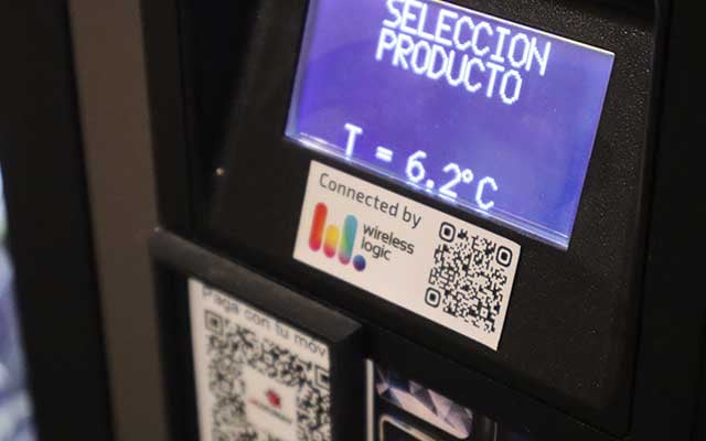 Máquina vending conectada con Wireless Logic