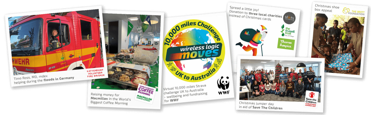 Montage of charity images